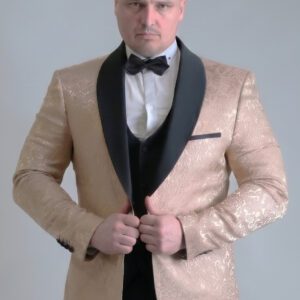 Аренда мужского смокинга золотого цвета
